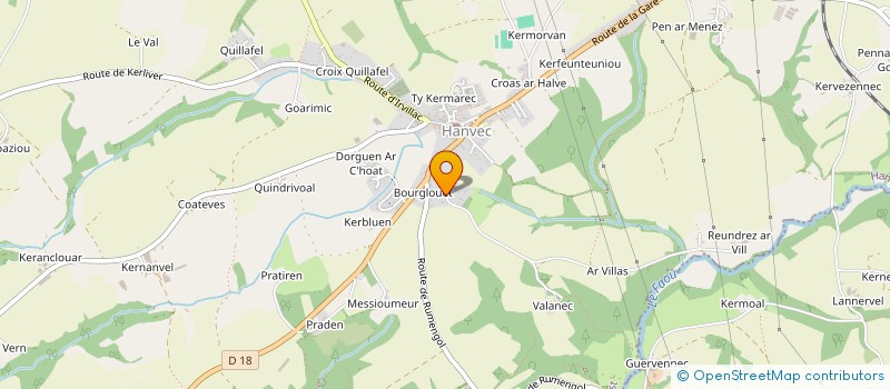 localisation de l'entreprise MADAME ANNE LAURE FREDERIC  HANVEC