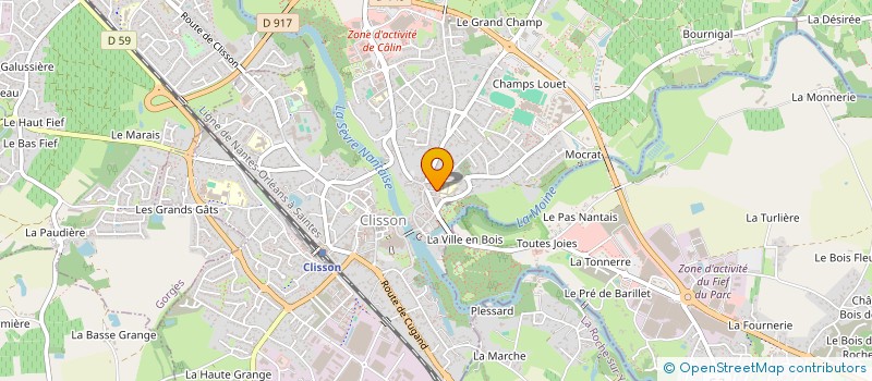 localisation de l'entreprise MADAME ANNE-LAURE FRENEHARD  CLISSON