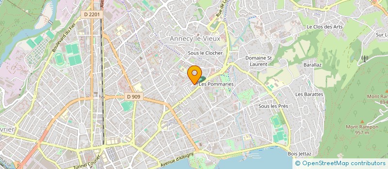 localisation de l'entreprise MADAME ANNE-LAURE FROSSARD à ANNECY