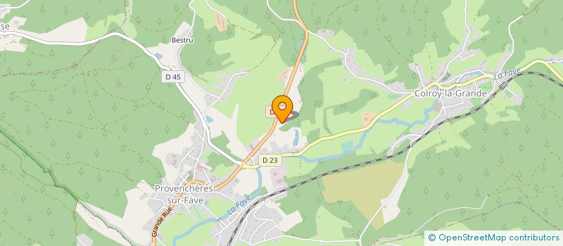 localisation de l'entreprise MADAME ANNE LAURE GAILLARD  PROVENCHERES-ET-COLROY