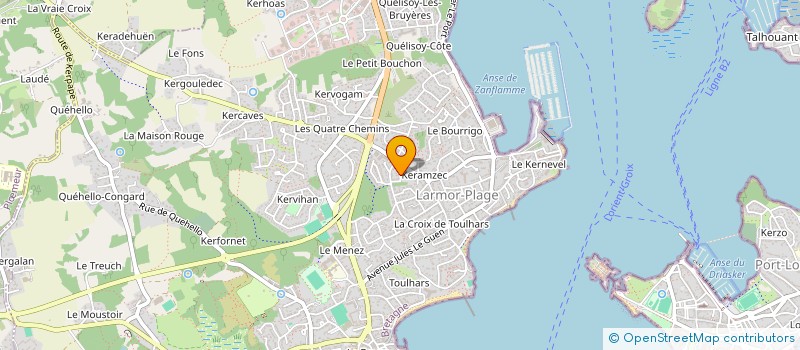 localisation de l'entreprise MADAME ANNE-LAURE GARONNAIRE  LARMOR-PLAGE