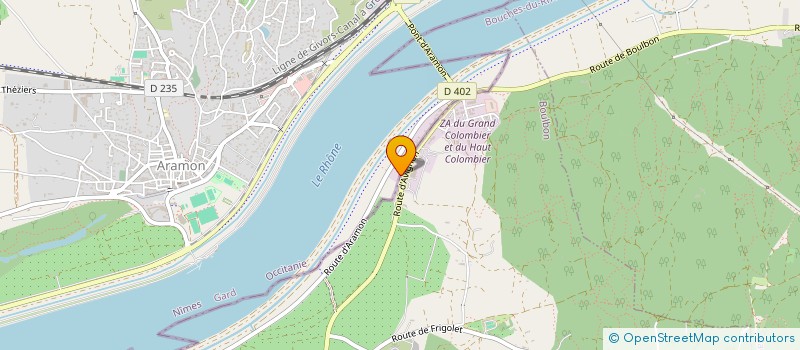 localisation de l'entreprise MADAME ANNE LAURE GIRARD  ARAMON