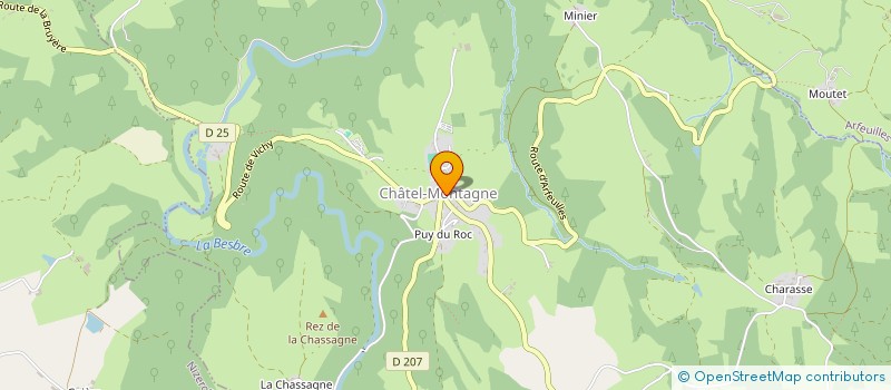 localisation de l'entreprise MADAME ANNE LAURE GIRARD  CHATEL-MONTAGNE