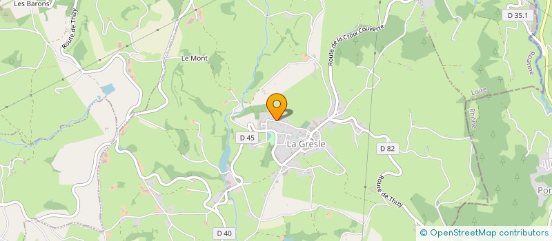 localisation de l'entreprise MADAME ANNE-LAURE GRANJON  LA GRESLE