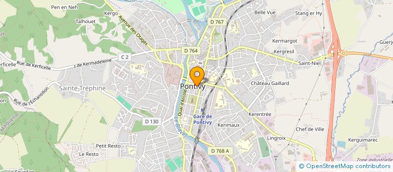 localisation de l'entreprise MADAME ANNE-LAURE HAMON  PONTIVY