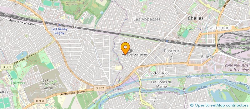 localisation de l'entreprise MADAME ANNE-LAURE JEAN  CHELLES