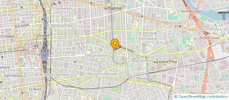 localisation de l'entreprise MADAME ANNE-LAURE JEANPIERRE à VILLEURBANNE