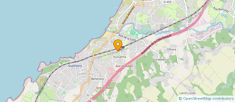 localisation de l'entreprise MADAME ANNE-LAURE KAUFFMANN à BIDART