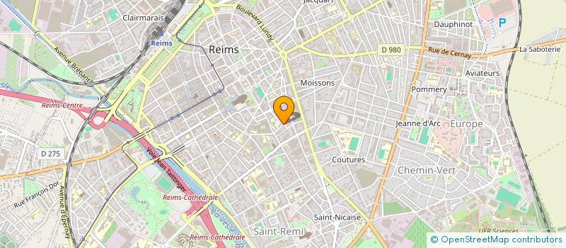 localisation de l'entreprise MADAME ANNE-LAURE LE FLOHIC  REIMS