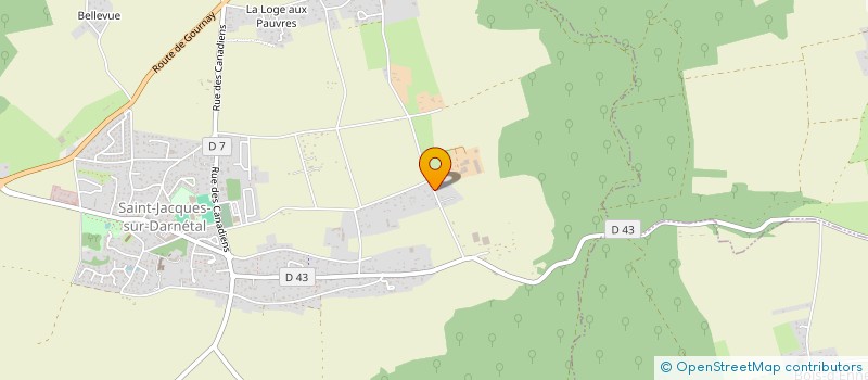 localisation de l'entreprise MADAME ANNE LAURE LEGRAND  SAINT-JACQUES-SUR-DARNETAL