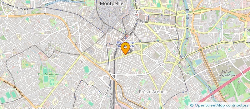 localisation de l'entreprise MADAME ANNE-LAURE LIMET à MONTPELLIER