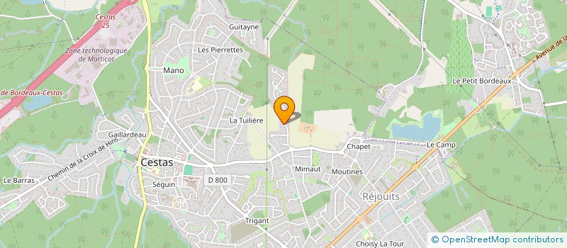 localisation de l'entreprise MADAME ANNE LAURE LUCAS  CESTAS