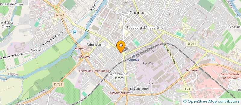 localisation de l'entreprise MADAME ANNE-LAURE MANCINELLI à COGNAC