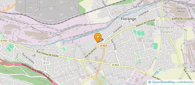 localisation de l'entreprise MADAME ANNE-LAURE MANTOVANI  FLORANGE