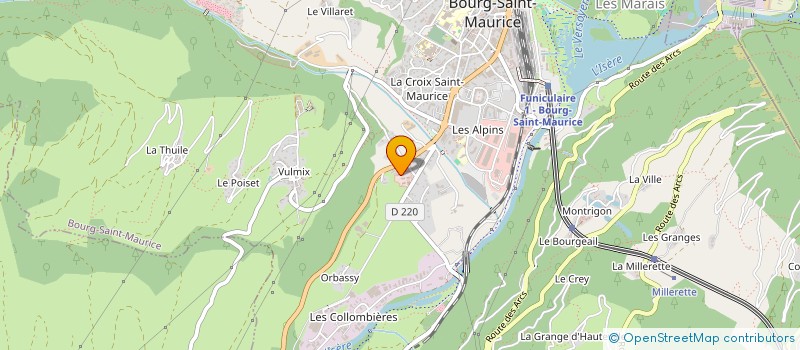 localisation de l'entreprise MADAME ANNE-LAURE MARIE TALANSIER  BOURG-SAINT-MAURICE