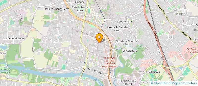 localisation de l'entreprise MADAME ANNE-LAURE MARTIN  ORLEANS