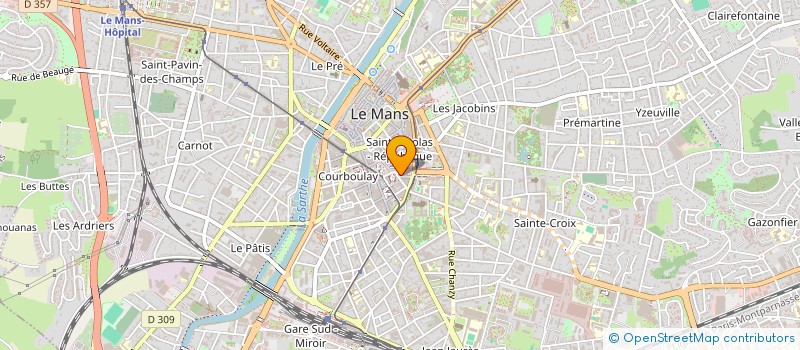 localisation de l'entreprise MADAME ANNE LAURE MARTIN  LE MANS