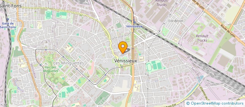 localisation de l'entreprise MADAME ANNE LAURE MARTIN  VENISSIEUX