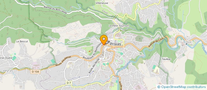 localisation de l'entreprise MADAME ANNE-LAURE MAZARD VIDIL  PRIVAS