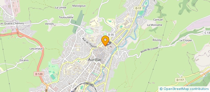 localisation de l'entreprise MADAME ANNE-LAURE MEGEMONT à AURILLAC