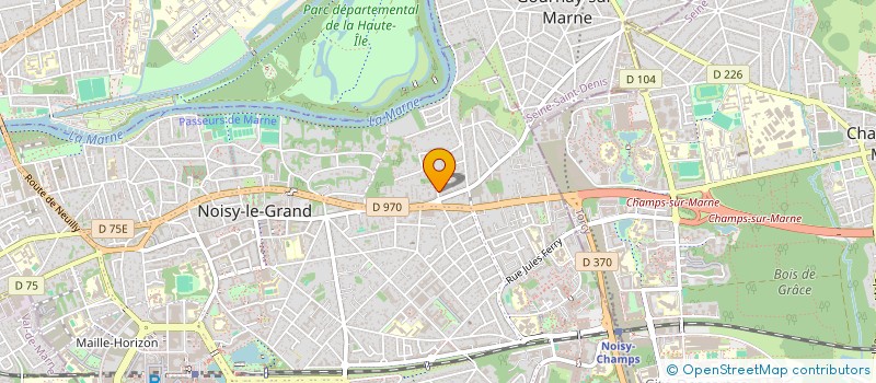 localisation de l'entreprise MADAME ANNE LAURE MERCADER à NOISY-LE-GRAND