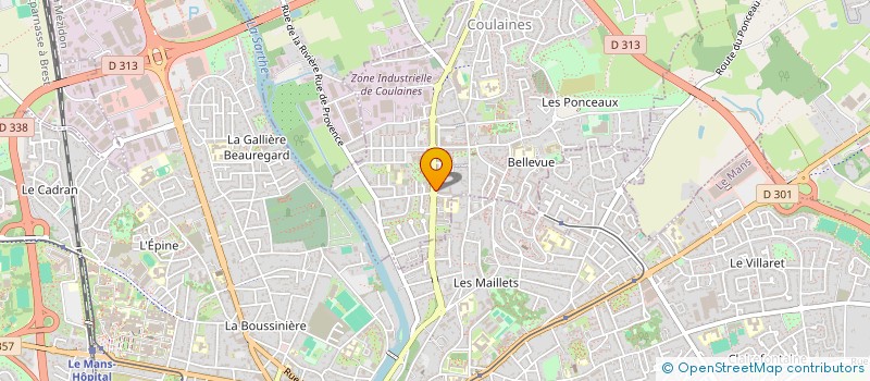 localisation de l'entreprise MADAME ANNE LAURE MORDRET  COULAINES