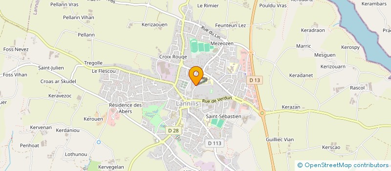 localisation de l'entreprise MADAME ANNE-LAURE MOYSAN  LANNILIS