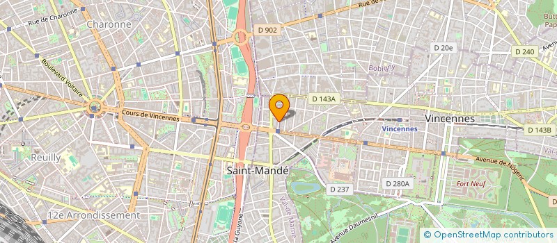 localisation de l'entreprise MADAME ANNE-LAURE NAUDIN  SAINT-MANDE