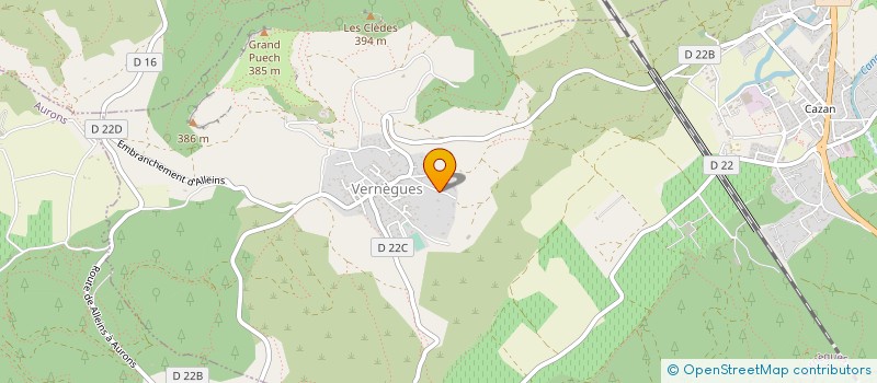 localisation de l'entreprise MADAME ANNE-LAURE PELLETIER  VERNEGUES