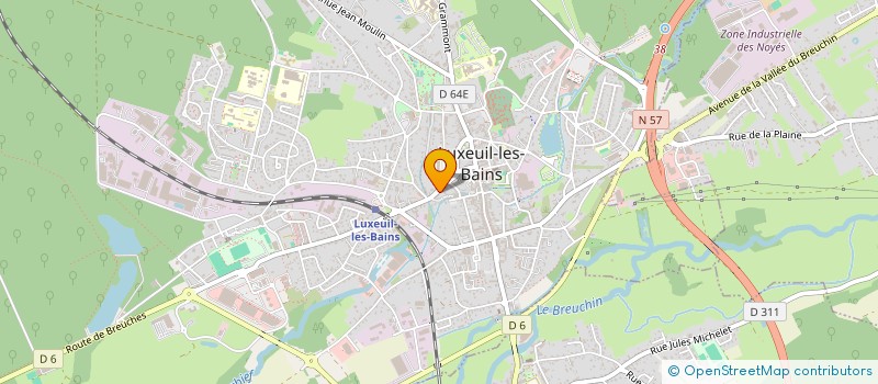 localisation de l'entreprise MADAME ANNE-LAURE POUPON  LUXEUIL-LES-BAINS