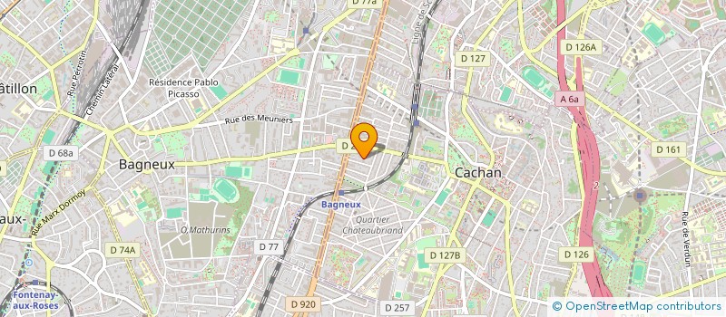 localisation de l'entreprise MADAME ANNE-LAURE PUJO  CACHAN