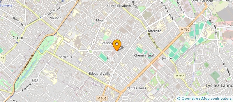 localisation de l'entreprise MADAME ANNE-LAURE QUENET  ROUBAIX