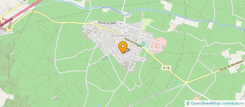 localisation de l'entreprise MADAME ANNE LAURE RACAPE  MONTBLANC