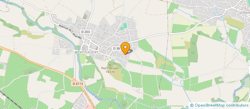 localisation de l'entreprise MADAME ANNE-LAURE RAGUERE  PENNAUTIER