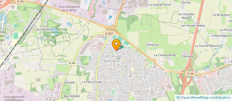 localisation de l'entreprise MADAME ANNE-LAURE REBILLARD  CHARTRES-DE-BRETAGNE