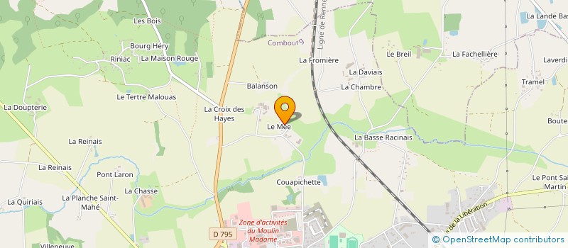 localisation de l'entreprise MADAME ANNE-LAURE RENAULT  COMBOURG