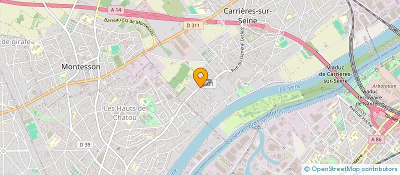 localisation de l'entreprise MADAME ANNE-LAURE RIBER  CARRIERES-SUR-SEINE