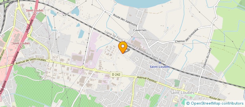 localisation de l'entreprise MADAME ANNE LAURE ROCHAUD  SAINT-LOUBES