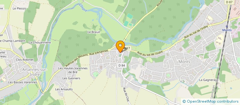 localisation de l'entreprise MADAME ANNE-LAURE ROSEMBLY  MONTS