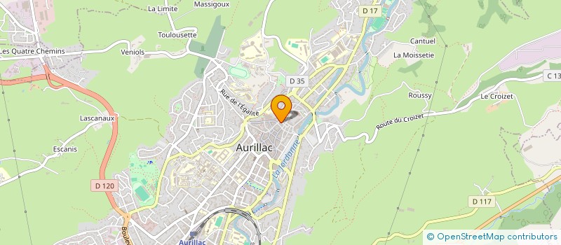 localisation de l'entreprise MADAME ANNE-LAURE ROUCHY à AURILLAC