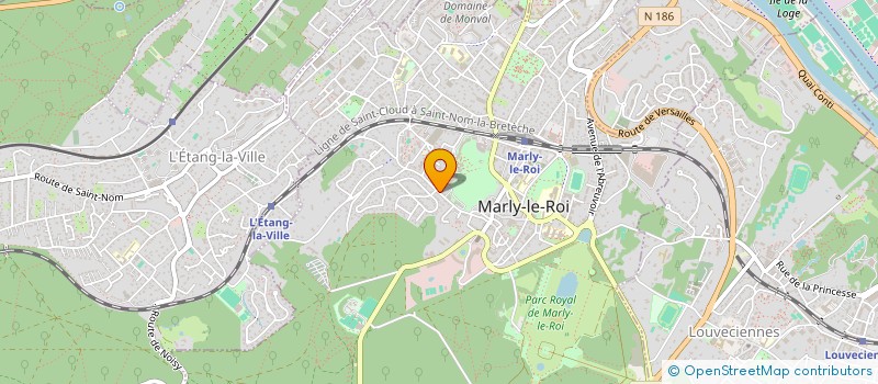 localisation de l'entreprise MADAME ANNE LAURE RUPIN  MARLY-LE-ROI