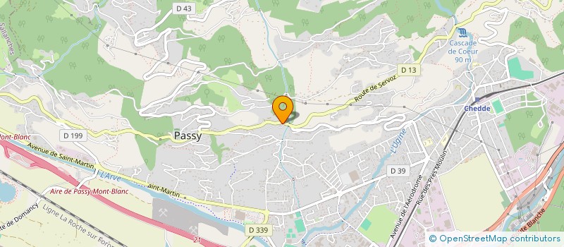 localisation de l'entreprise MADAME ANNE-LAURE SAGE  MEGEVE