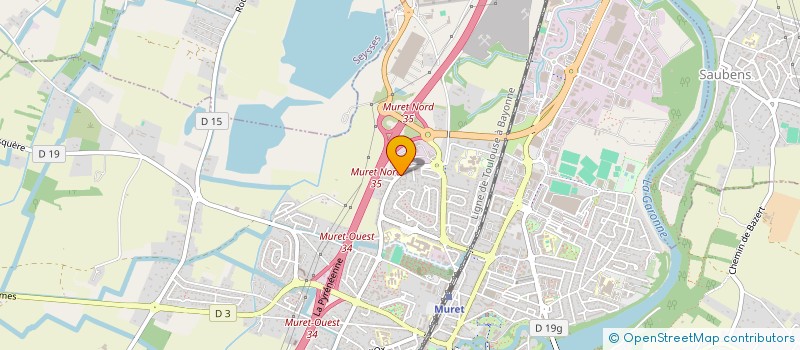 localisation de l'entreprise MADAME ANNE-LAURE SEGATO  MURET