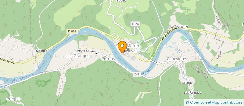 localisation de l'entreprise MADAME ANNE LAURE SENTENAC  CABRERETS