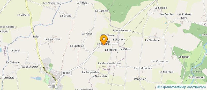 localisation de l'entreprise MADAME ANNE LAURE TALINEAU  TAILLIS