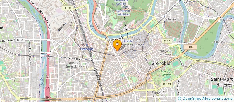 localisation de l'entreprise MADAME ANNE LAURE TIBERIO  GRENOBLE