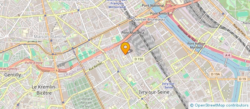 localisation de l'entreprise MADAME ANNE-LAURE TICHET  IVRY-SUR-SEINE