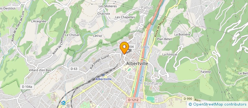 localisation de l'entreprise MADAME ANNE-LAURE TORTORICI à ALBERTVILLE