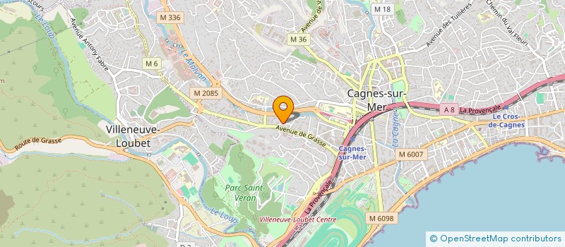 localisation de l'entreprise MADAME ANNE-LAURE TOURBEZ à CAGNES-SUR-MER