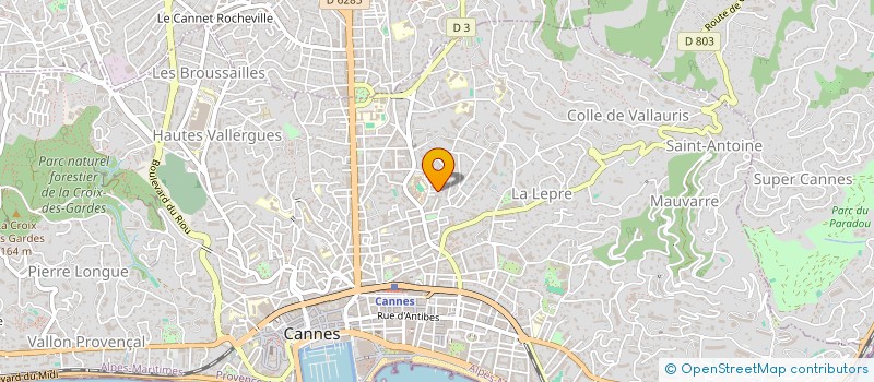 localisation de l'entreprise MADAME ANNE LAURE VAXELAIRE  CANNES